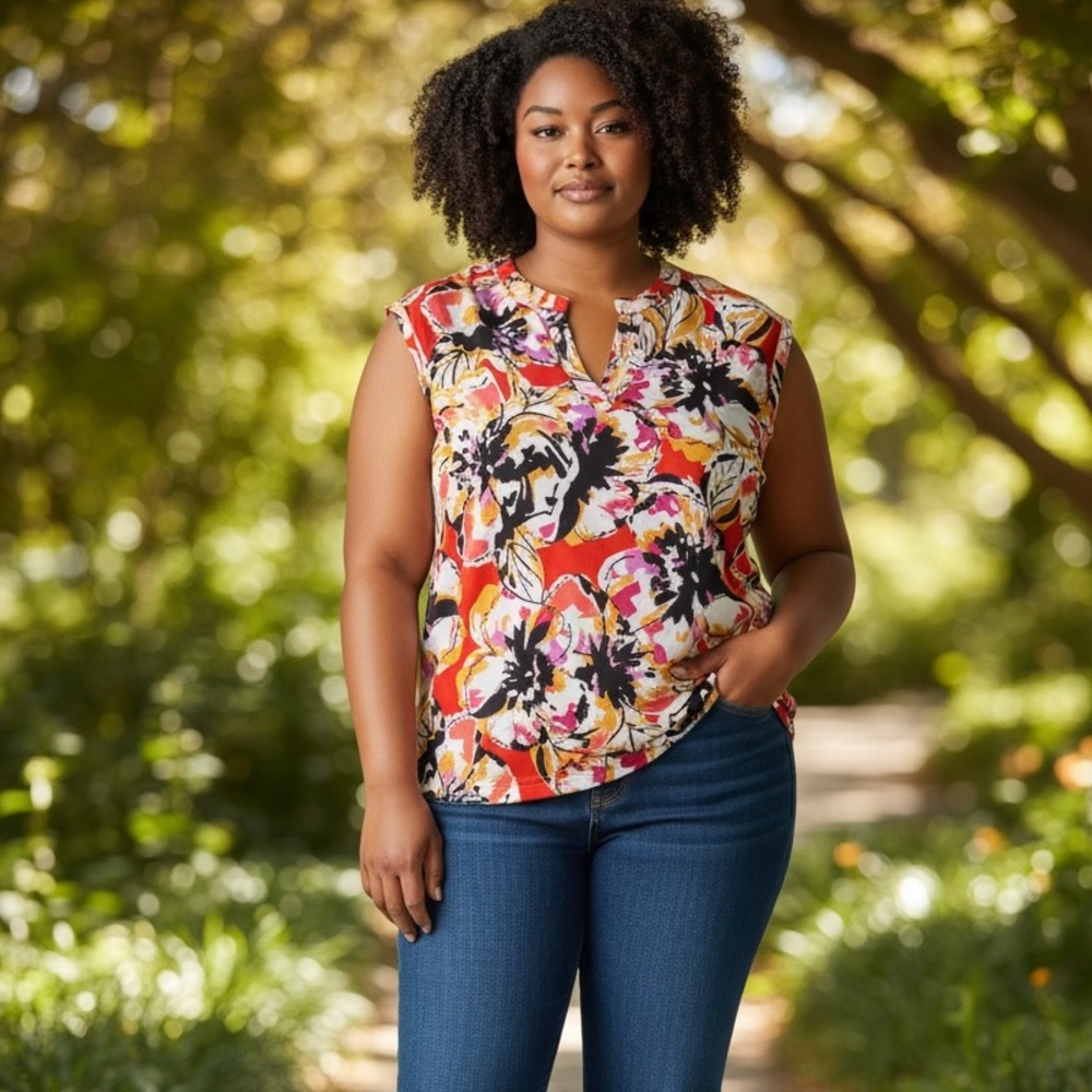#139 J. CREW Plus Size Sleeveless Blouse